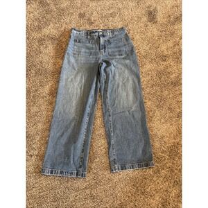 Madewell Emmett Wide Leg Jeans High Rise Medium Wash Womens 32x30 Baggy